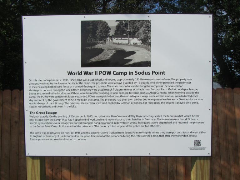 WW II POW Camp Plaque